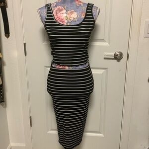 Black and Whits striped Set
